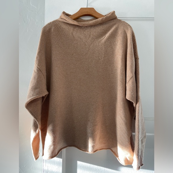Eileen Fisher Sweaters - Eileen Fisher cashmere Tan Cowl Neck Sweater